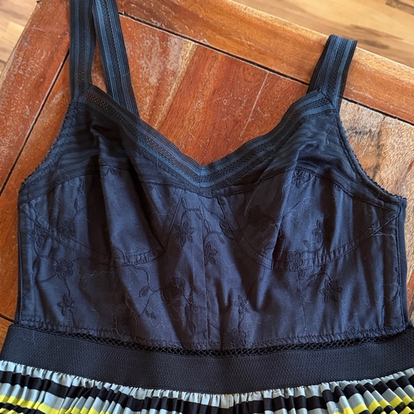 Free People Navy, white and Yellow Striped Maxi Dress - Picture 3 of 9